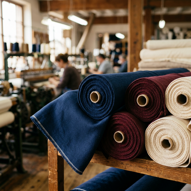 Lüks kumaş ruloları